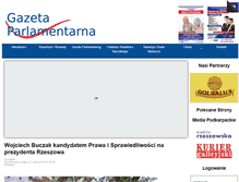 Tablet Screenshot of gazetaparlamentarna.pl